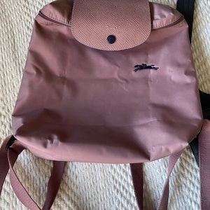 Longchamp Backpack in Dusty Rose